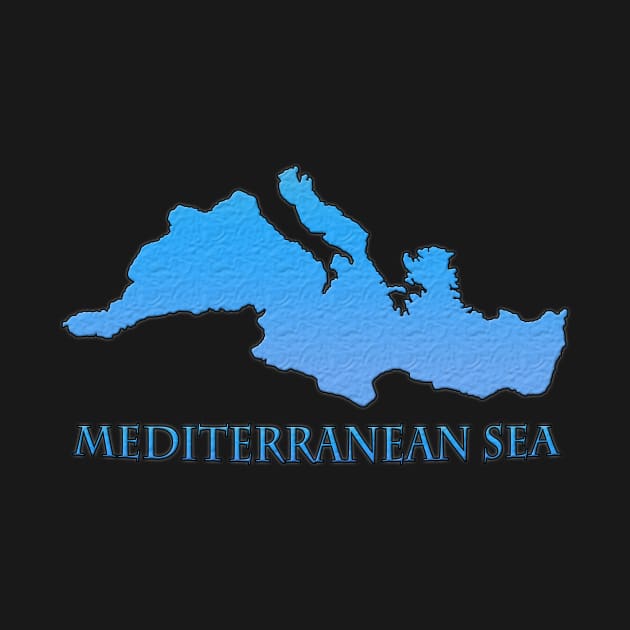 Mediterranean Sea Outline by gorff