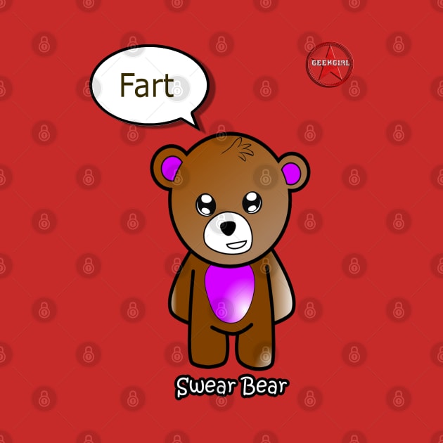 Geek Girl - SwearBear - Fart by AdeGee