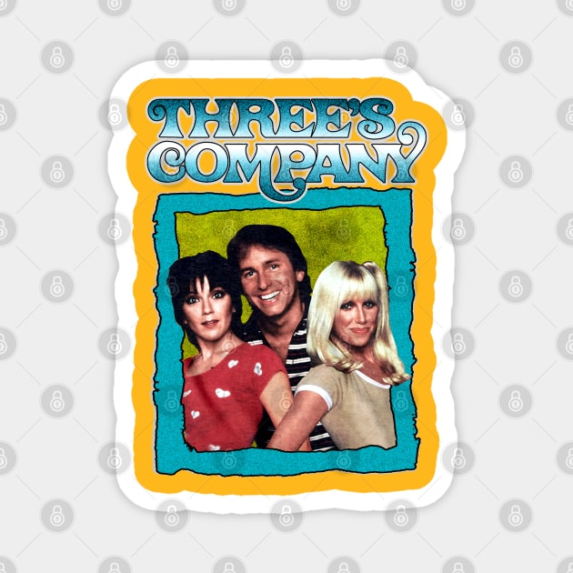 Retro Threes company 80s Aesthentic Magnet by HORASFARAS