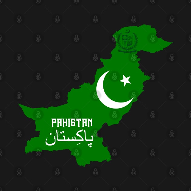 Pakistan flag & map by Travellers