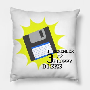 floppy disk love Pillow