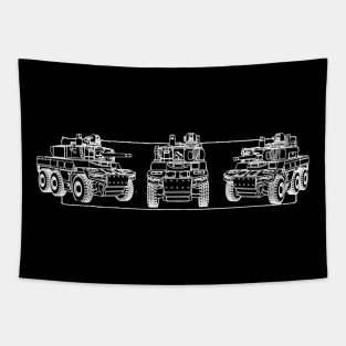 Jaguar EBRC 6X6 French Army Tank Tapestry