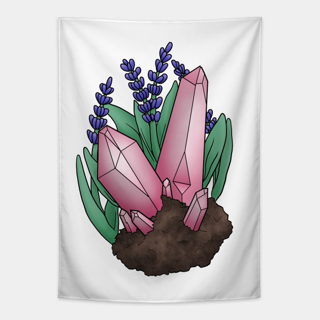 Lavender and Rose Quartz Tapestry by Gwenpai