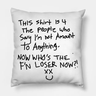 KVLI3N ''LOSER'' Pillow