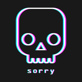 Sorry - Aesthetic Vaporwave Death T-Shirt