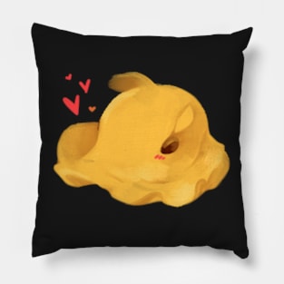 yellow dumbo octopus sticker Pillow