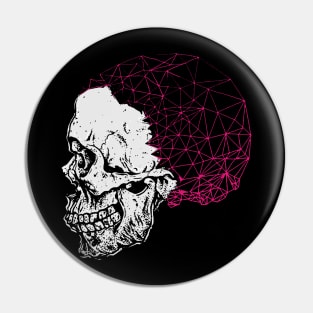 Geometric Skull Fun Pin