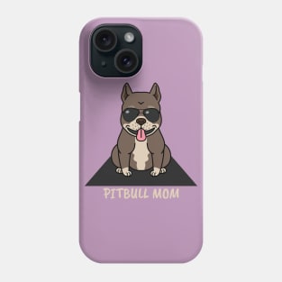 Cute Pitbull Mom Dog Phone Case