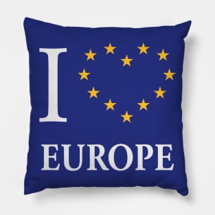 I Love Europe / I Heart Europe Pillow