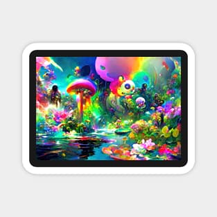 Color Globs | Rainbow Lilypads Magnet