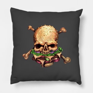 Hazardous Hamburger Pillow