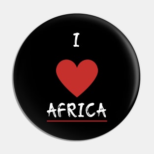 I Love Africa 2 Pin