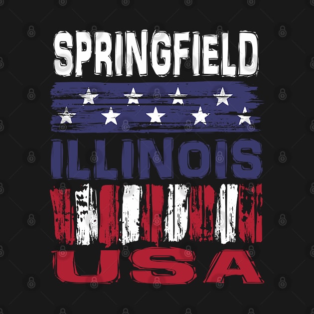 Springfield Illinois USA T-Shirt by Nerd_art