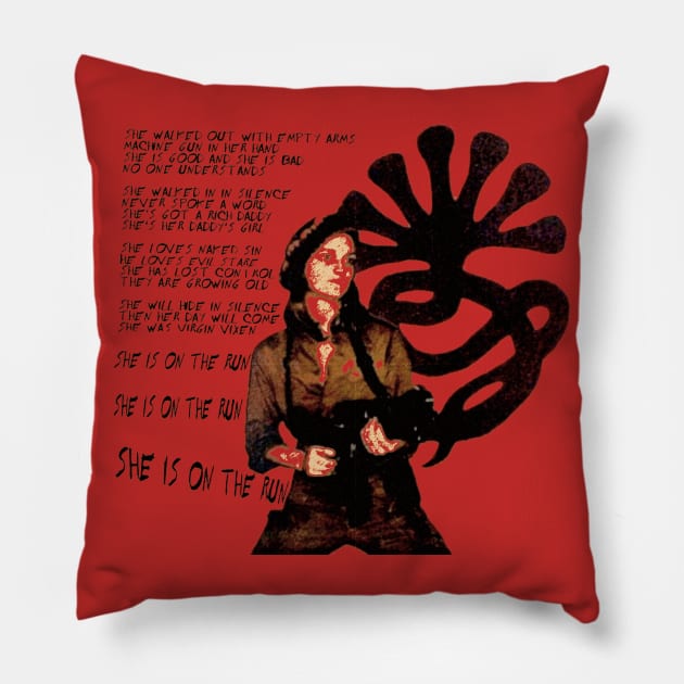 PATTY HEARST MISFITS SHE Pillow by burn yr idols