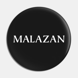 Malazan Simple White Pin