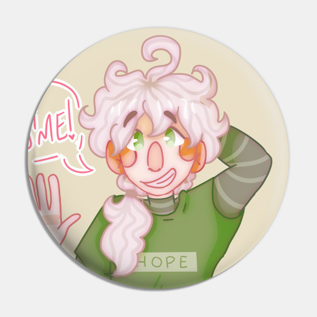 Nagito In A Ponytail Danganronpa Pin Teepublic 15.give your ponytail that effortlessly messy look by texturizing it with dry shampoo. nagito in a ponytail