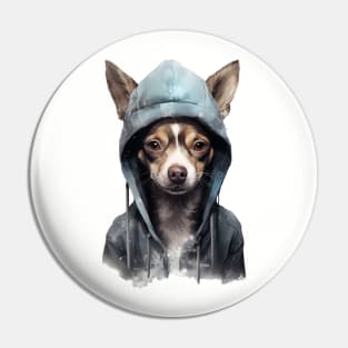 Hoodie Toy Dog Pin