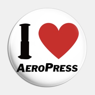 i lover aeropress sticker Pin