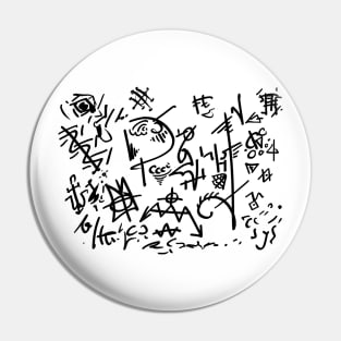 Madman's glyphs Pin