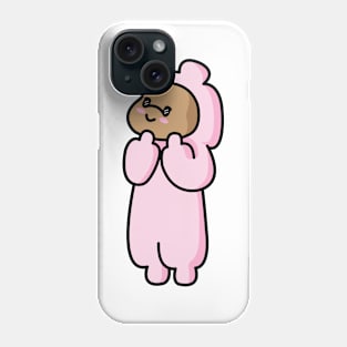 simple cute couple animation big love girl's side Phone Case