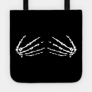 Skeleton Hands cute funny Halloween tee Tote