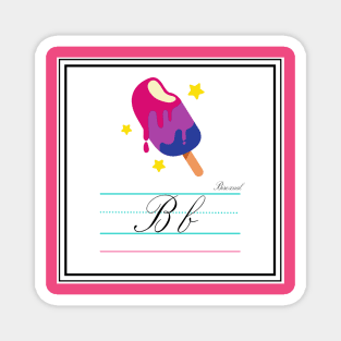 Bisexual Queer Alphabet Card Magnet