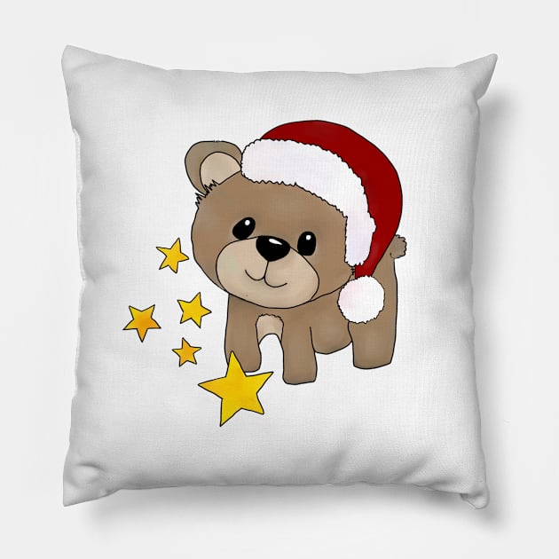 Weihnachtsbär Pillow by Blumchen