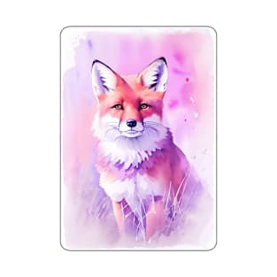 Fox Watercolor Portrait 3 T-Shirt