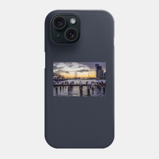 Melbourne docklands & Bolte Bridge, Victoria, Australia Phone Case