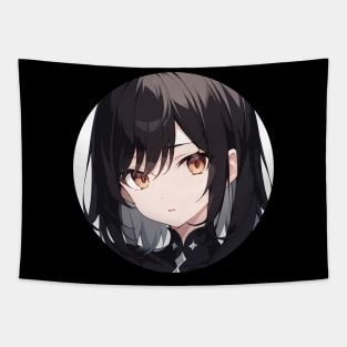 Anime style girl portrait Tapestry