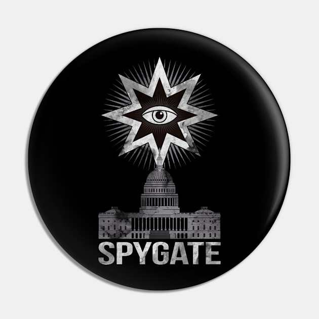 Donald Trump's Spygate Conspiracy Theory All Seeing Eye Pin by bestcoolshirts