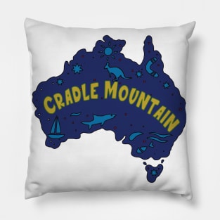 AUSSIE MAP CRADLE MOUNTAIN Pillow