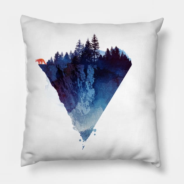 Near to the edge Pillow by astronaut