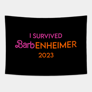 I Survived Barbenheimer 2023 Tapestry