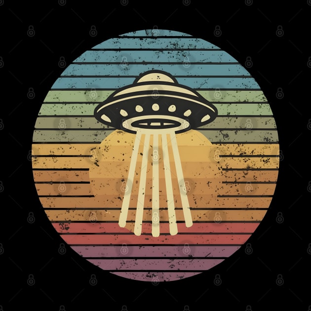 Retro vintage UFO by Spaceboyishere