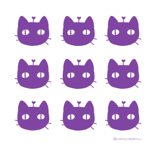 9 Purple Kitty by Sunnie Meowtlu T-Shirt