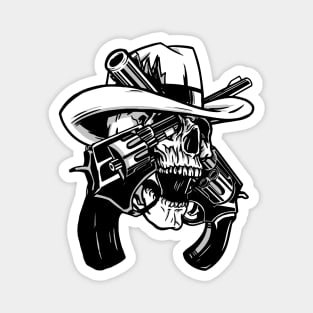 Skull Revolver Magnet