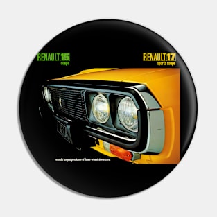 RENAULT 15 and 17 - brochure Pin