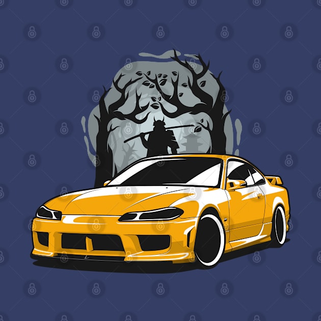 Yellow Silvia S15 Samurai Warrior by KaroCars