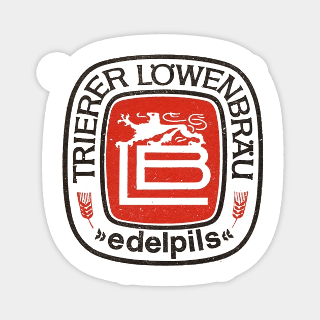 Trierer Lowenbrau Edelpils Magnet by MindsparkCreative