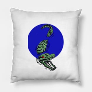 alligator out of water Pillow