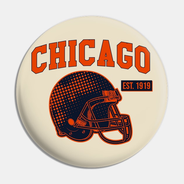 Chicago Football Pin by Aloenalone