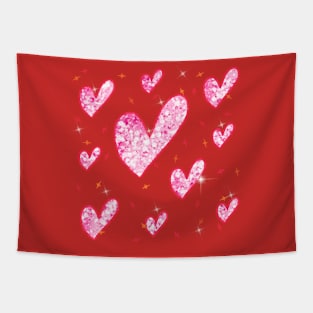 glittering heart Tapestry