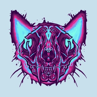 Diaphonized cat skull T-Shirt