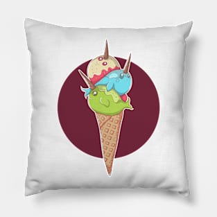 Narwhal icecream Pillow