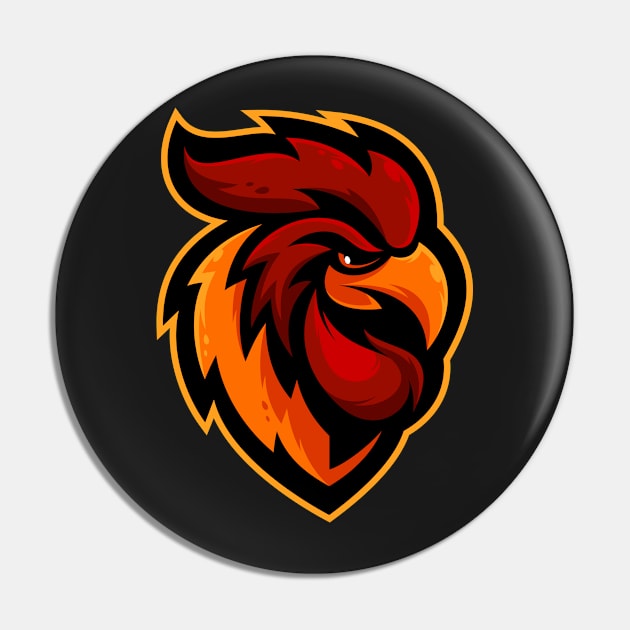 Rooster illustration mascot design Pin by Wawadzgnstuff