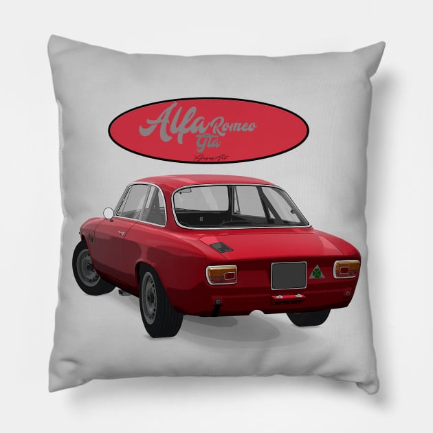 ALFA ROMEO GTA Back Pillow by PjesusArt