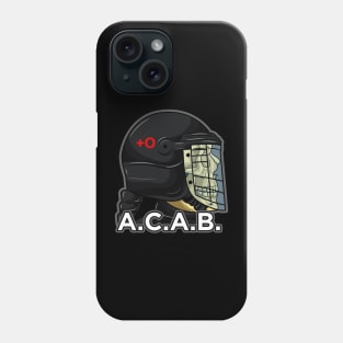 A.C.A.B. Skull riot police art Phone Case