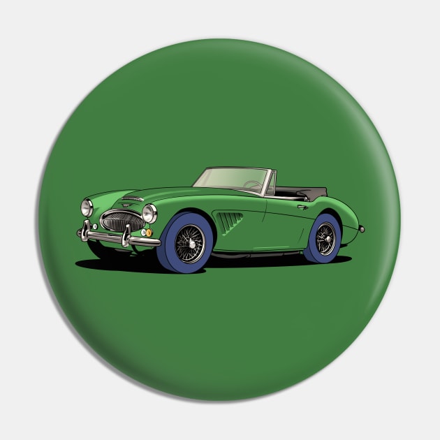 Austin-Healey 3000 British sports car in green Pin by Webazoot