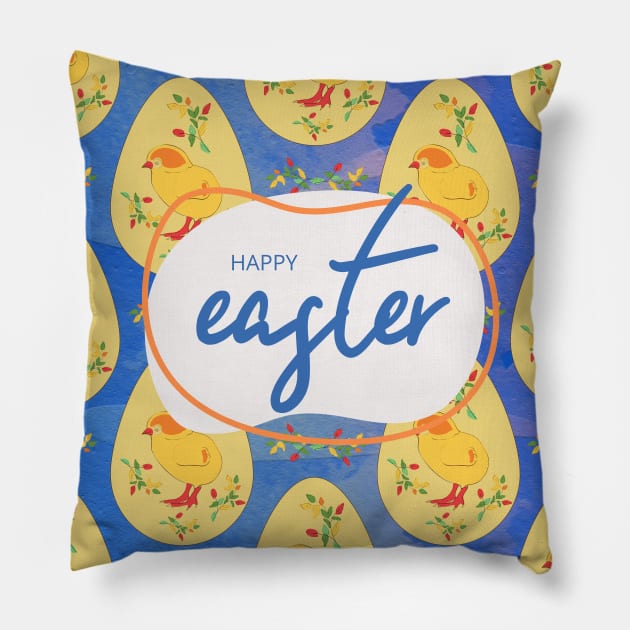 Happy Easter to Every Bunny | one cute chick Pillow by A&A